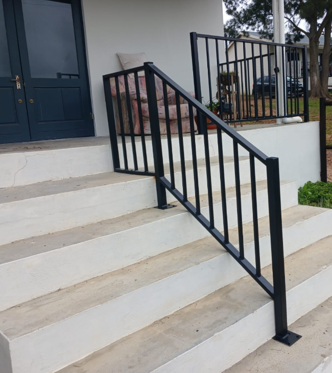 Decorative wrought-iron balustrade